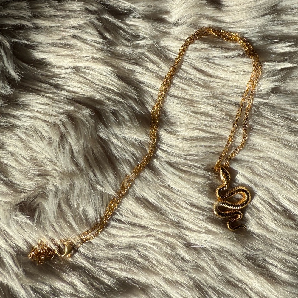 Gold Snake Necklace
